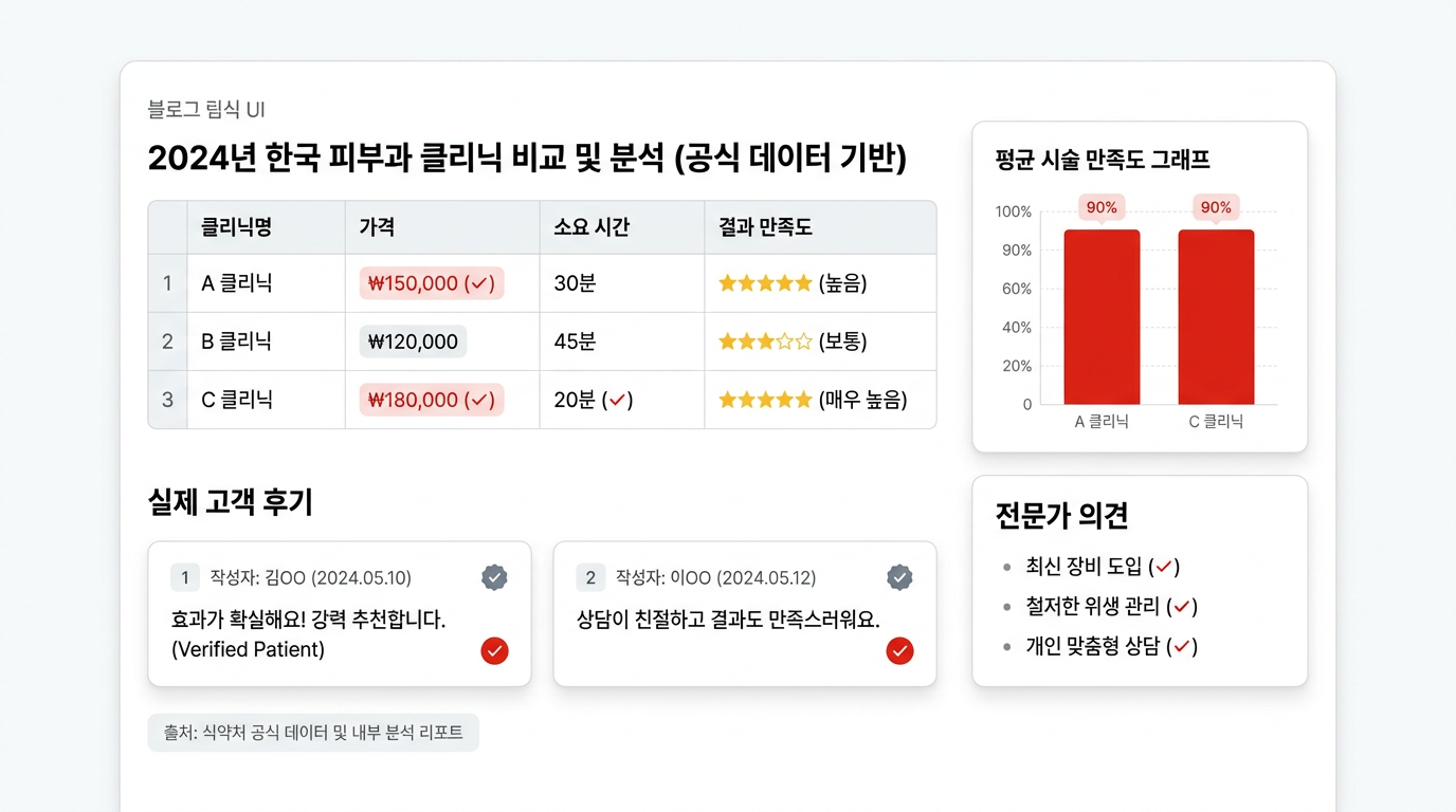 AI 인용 콘텐츠 예시 - 비교 가능한 구조와 출처가 명확한 정보